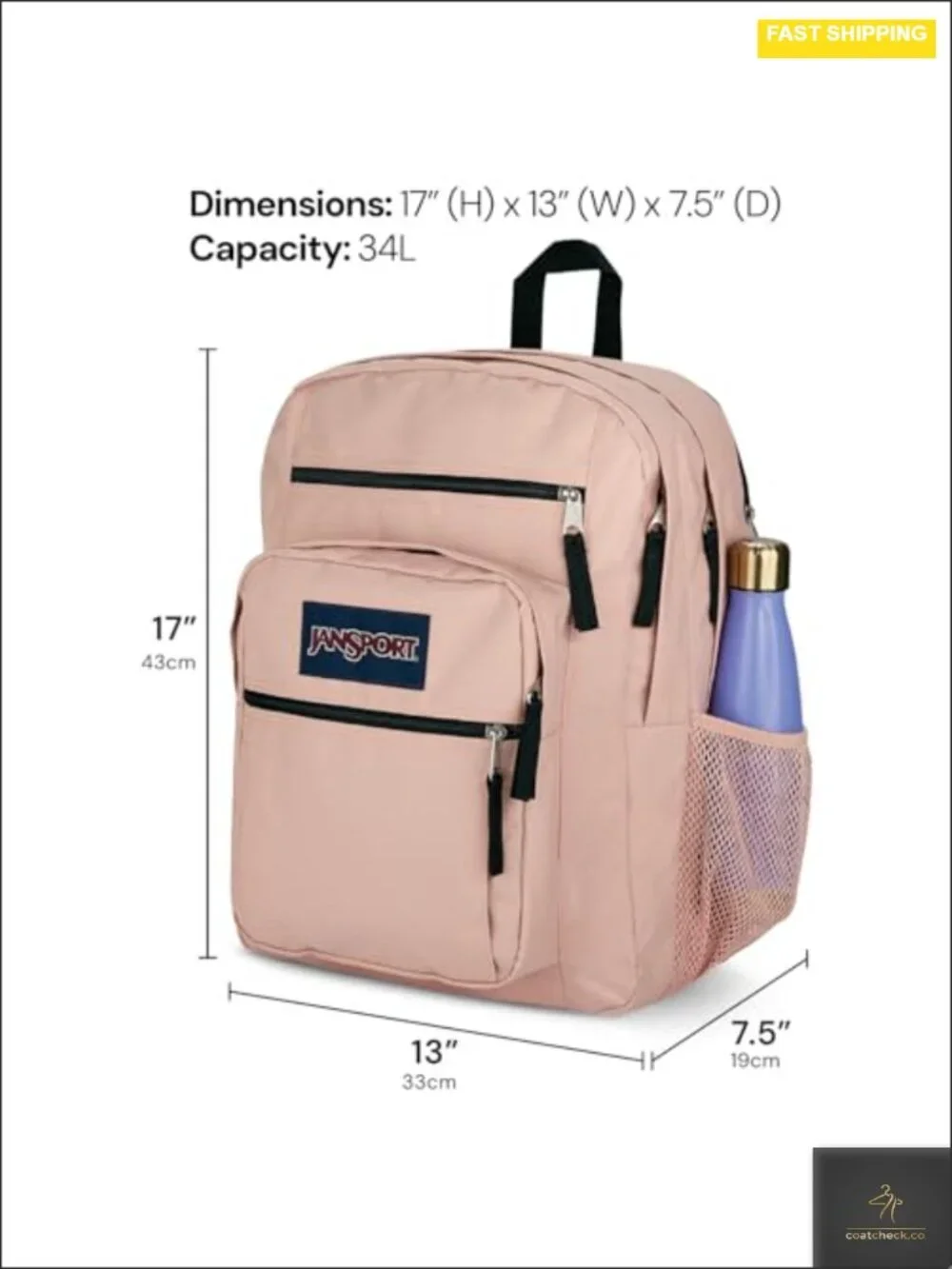 Laptop Backpack with 2 Compartments, Ergonomic Straps, 15